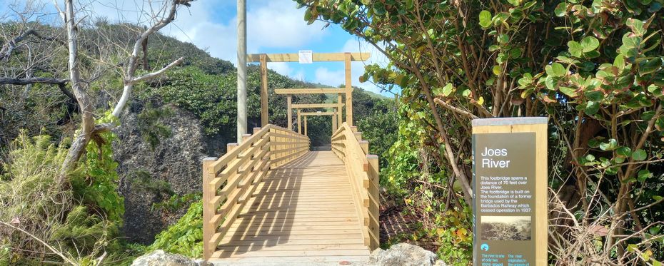 Joe's River Bridge: built on the foundation of the original bridge used by the Barbados Railway