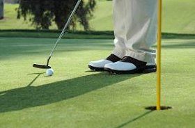 Sink a putt on a Barbados golf course...