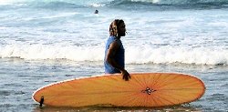 Surfing in Barbados
