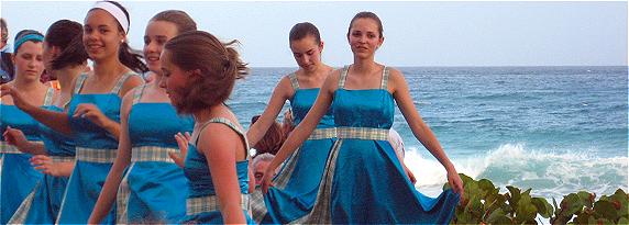 Dancers at the Celtic Festival in Barbados