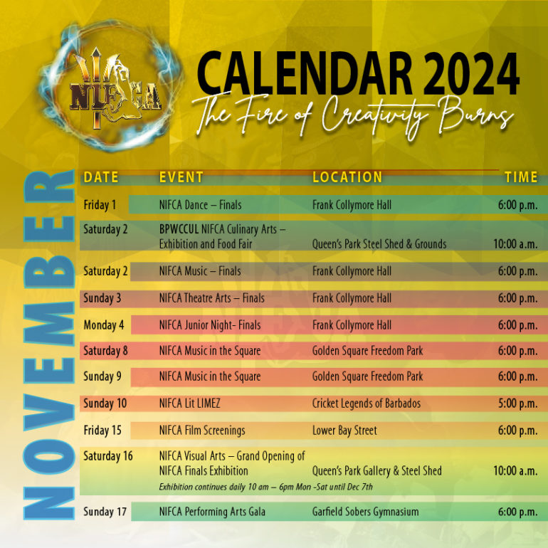 2024 NIFCA Events Calendar