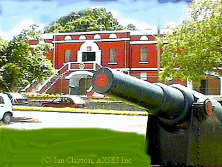 Part of Barbados' cannon collection