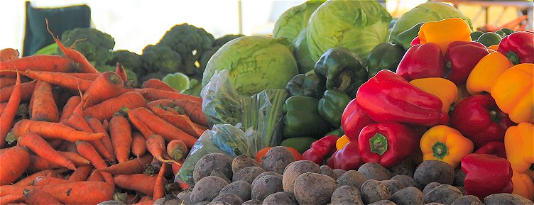 Barbados vegetables at local market