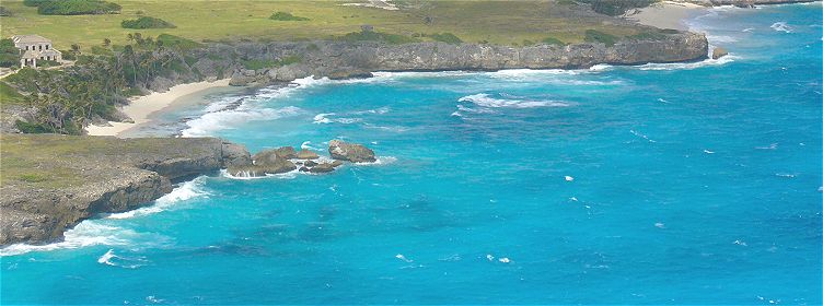 Aerial view of Barbados