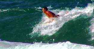 Barbados surfing