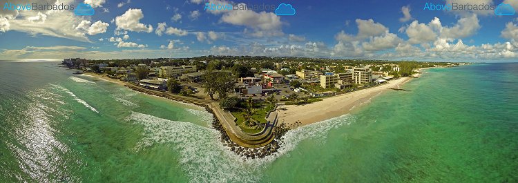 Barbados south coast boardwalk