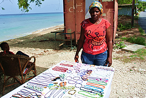 Barbados crafts vendor
