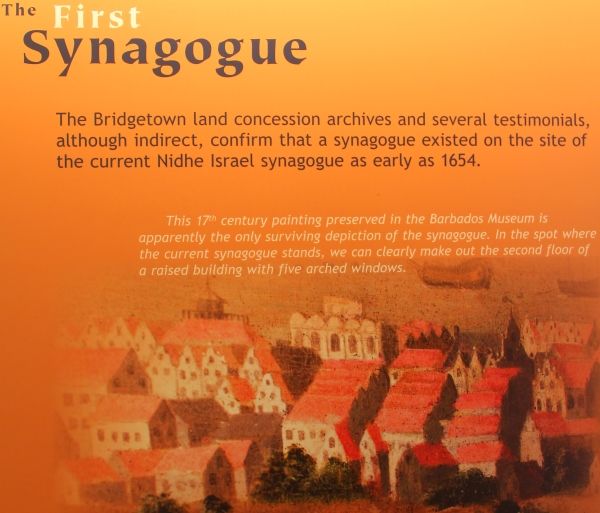 The first synagogue in Barbados The first synagogue in Barbados