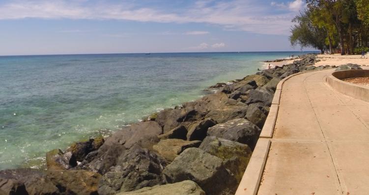 The boardwalk in Holetown