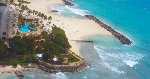 Aerial view of Needham's Point, Barbados