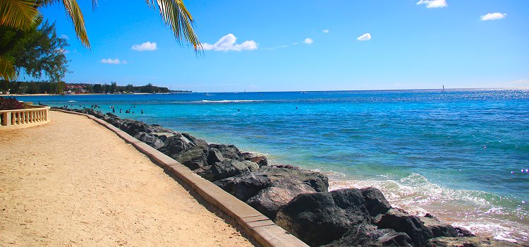 Stroll the boardwalk Barbados west coast boardwalk