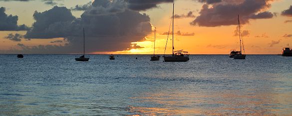 Sunset at Pebbles beach