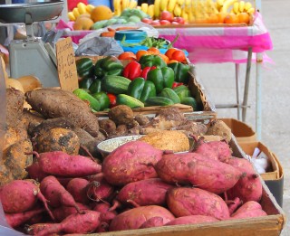 Fresh produce from the street vendors of Bridgetown
